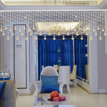 Bead curtain crystal partition curtain living room hanging curtain door curtain bead decoration hanging bead chain bathroom punch-free new style