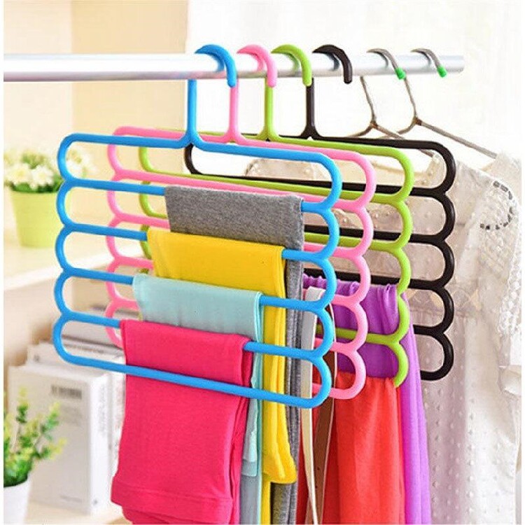Five-floor multifunctional trouser rack anti-slip thickening home hanger drying rack pants towel Indoor containing one multipurpose