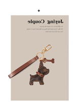 LVGEDETE Bag Ornament Car Keychain Pendant French Bulldog Keychain Presbyopia Keychain Pendant