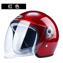 Yadi electric vehicle helmet for men and women half helmet for winter warmth universal for all seasons with neck scarf battery vehicle safety