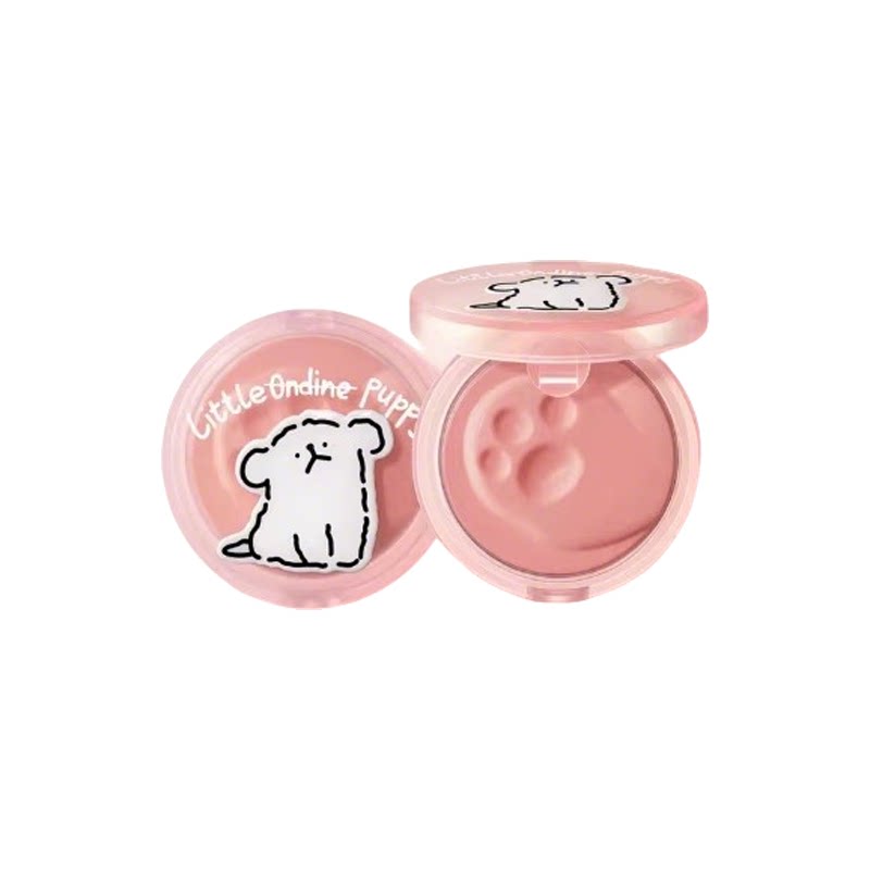 【线条小狗联名星品2】小奥汀怦怦腮红膏哑光自然提肤色多用膏