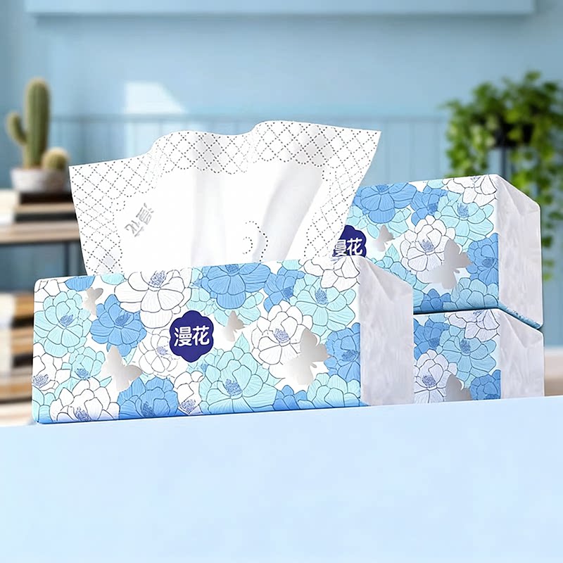 漫花大包抽纸400张*3包