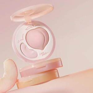 小奥汀桃子高光膏双效亮泽立体高光盘哑光面部提亮凹陷