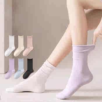 纯棉堆堆袜女中筒百搭松口多色中腰袜无骨吸汗透气月子袜实付7.8元到手包邮 纯棉堆堆袜女中筒百搭松口多色中腰袜无骨吸汗透气月子袜实付7.8元到手包邮