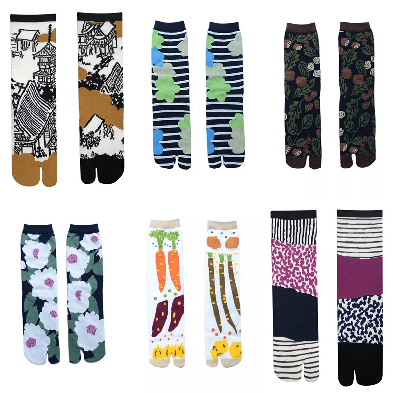 Tabi Japanese Style Two-Toe Socks Sousou Same Style with mm Pig's Trotters Shoes Split-Toe Mid-Calf Socks Ninja Cute Cotton Socks Tabi Japanese Style Two-Toe Socks Sousou Same Style with mm Pig's Trotters Shoes Split-Toe Mid-Calf Socks Ninja Cute Cotton Socks