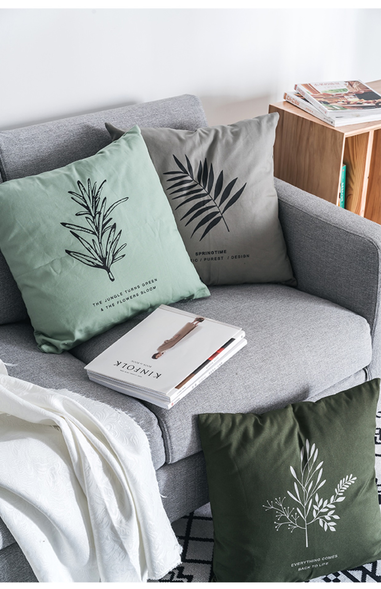 Nguyên bản ban đầu gối bông đệm nhà sofa phòng khách đơn giản Bắc Âu gối bông gối - Trở lại đệm / Bolsters gối mền 2 trong 1