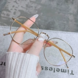 Золотой шелк круглый рама японская ретро анти -блюд -светильники анти -радиационные анти -радиационные усталости с плоским светом.