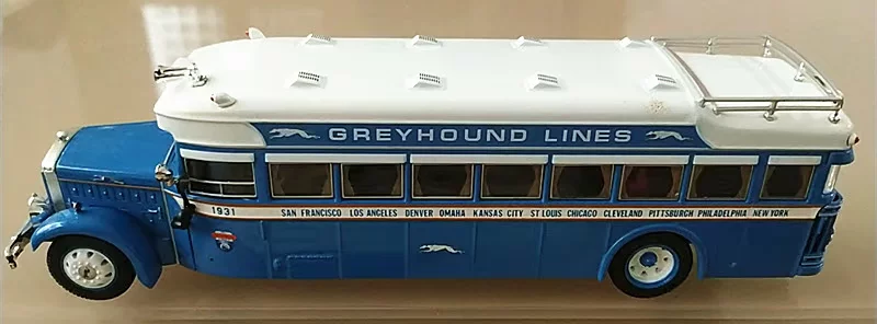 Очень печатано 1/50 Нью-Йорк Creditic Creditic Loamer Модель 1931 автобус Greyhound