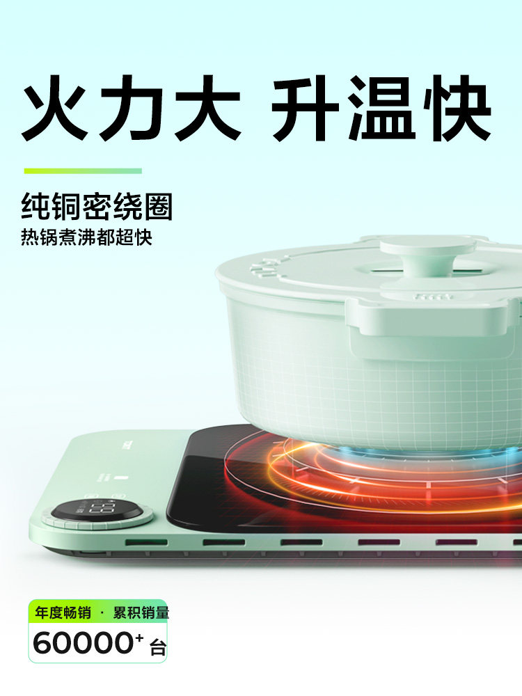 Tokit Ultra-Thin Induction Cooker 2.0 for Home Use, Energy-Saving, Small, High-Power, Special for Stir-Frying and Hot Pot, Mini New Model