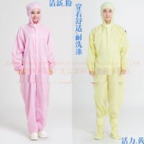 Anti-static clothing One-piece hooded dust-proof clothing with cap Dust-free food clean sand moxibustion spray-painted overalls Protective clothing