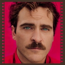 Her Her the untouchable Lover in the Cloud 2013 American movie super non-promotional poster with Chinese subtitles