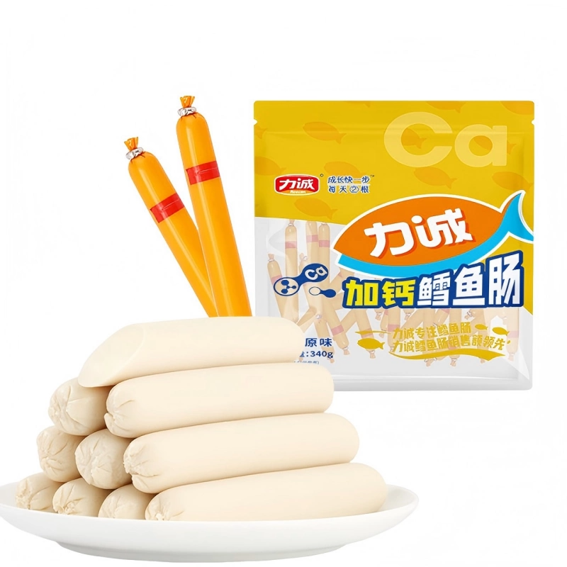 力诚深海鳕鱼肠即食鱼肉肠儿童孕妇加钙营养休闲解馋海味小零食