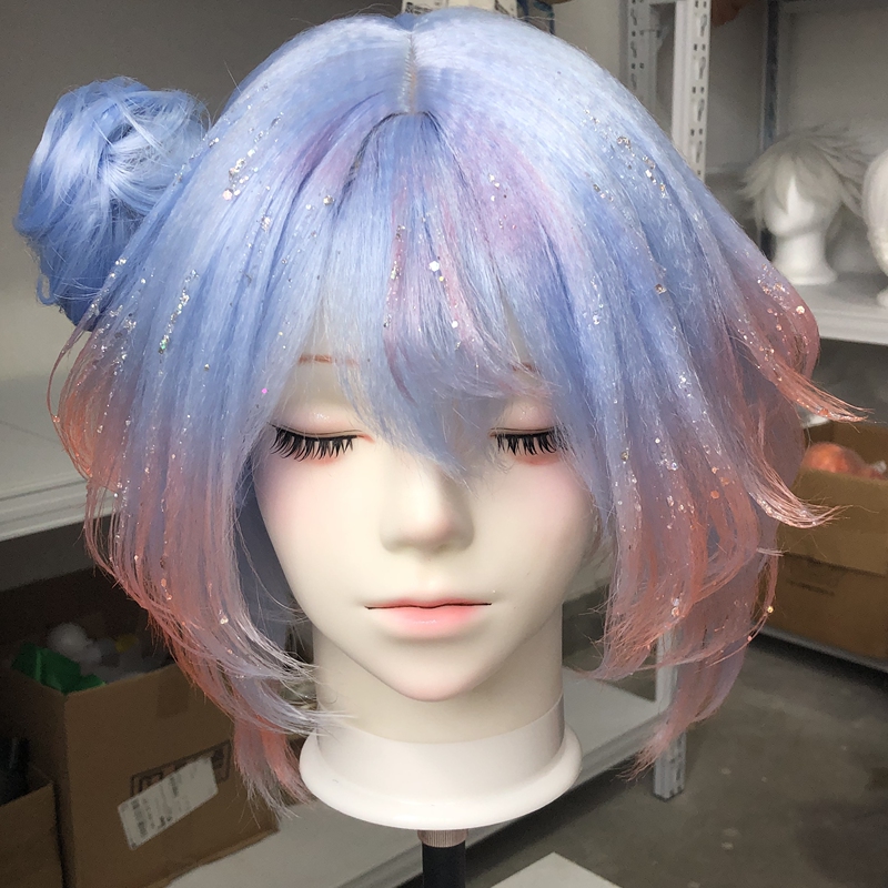 Finished Product Xiao Qiao Time Witch Full Package Cosplay Wig Gradient Dyeing Finished Style Full Price Package Finished Product Xiao Qiao Time Witch Full Package Cosplay Wig Gradient Dyeing Finished Style Full Price Package