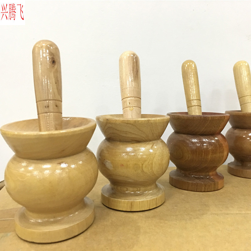 Wood Black Pepper Grain Grinding Machine Home Prickly Pepper Traditional Handmade Head Now Grinding Kitchen Seasoned Old-fashioned Milling Machine