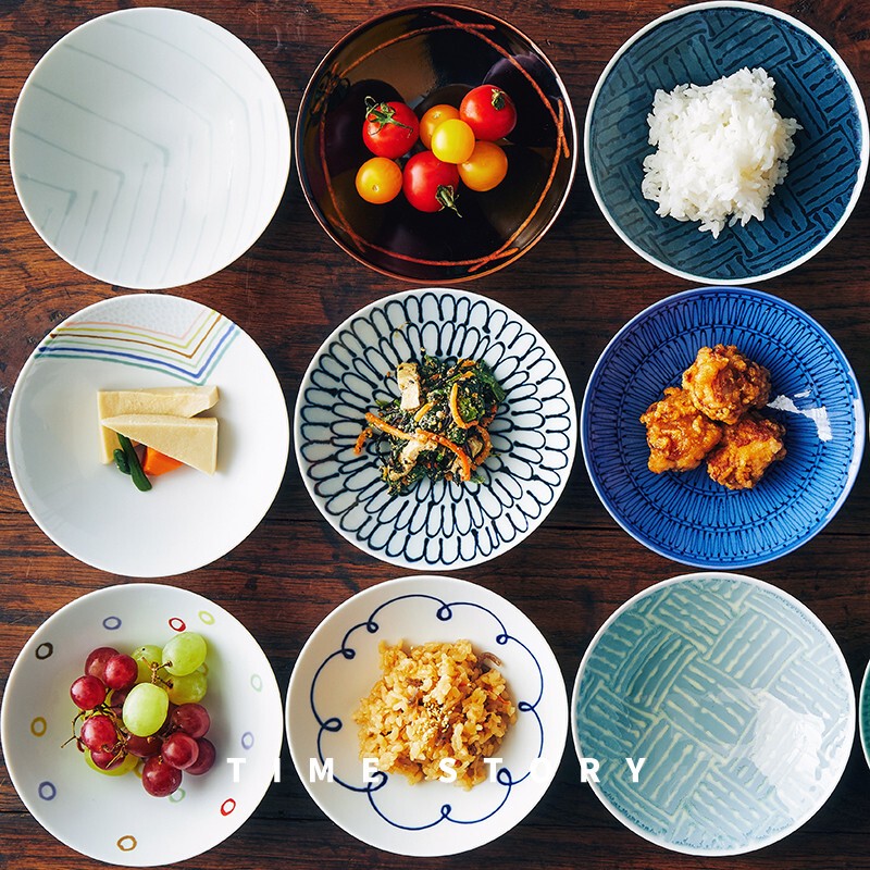 Japanese Imported Shirakami Pottery Mori Seihei Flat Tea Bowl, Rice Bowl, Soup Bowl, Yogurt Bowl, Breakfast Bowl