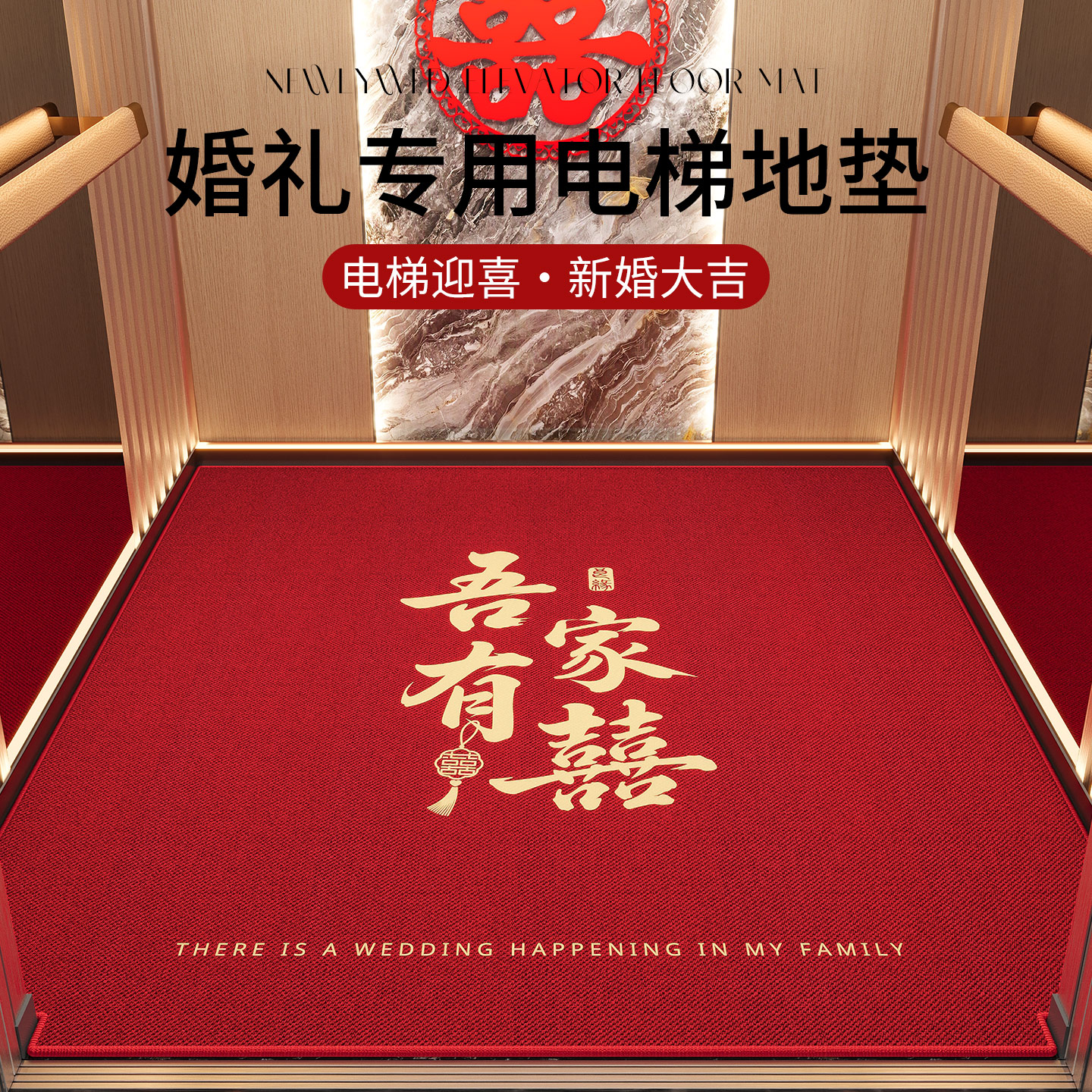 Commercial high-end dirt-resistant no-wash dust-removing elevator mat