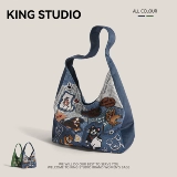 Оригинальный милый шоппер, вместительная и большая сумка