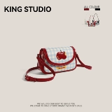 Небольшая дизайнерская красная сумка через плечо, свежая сумка на одно плечо, сумка подмышку