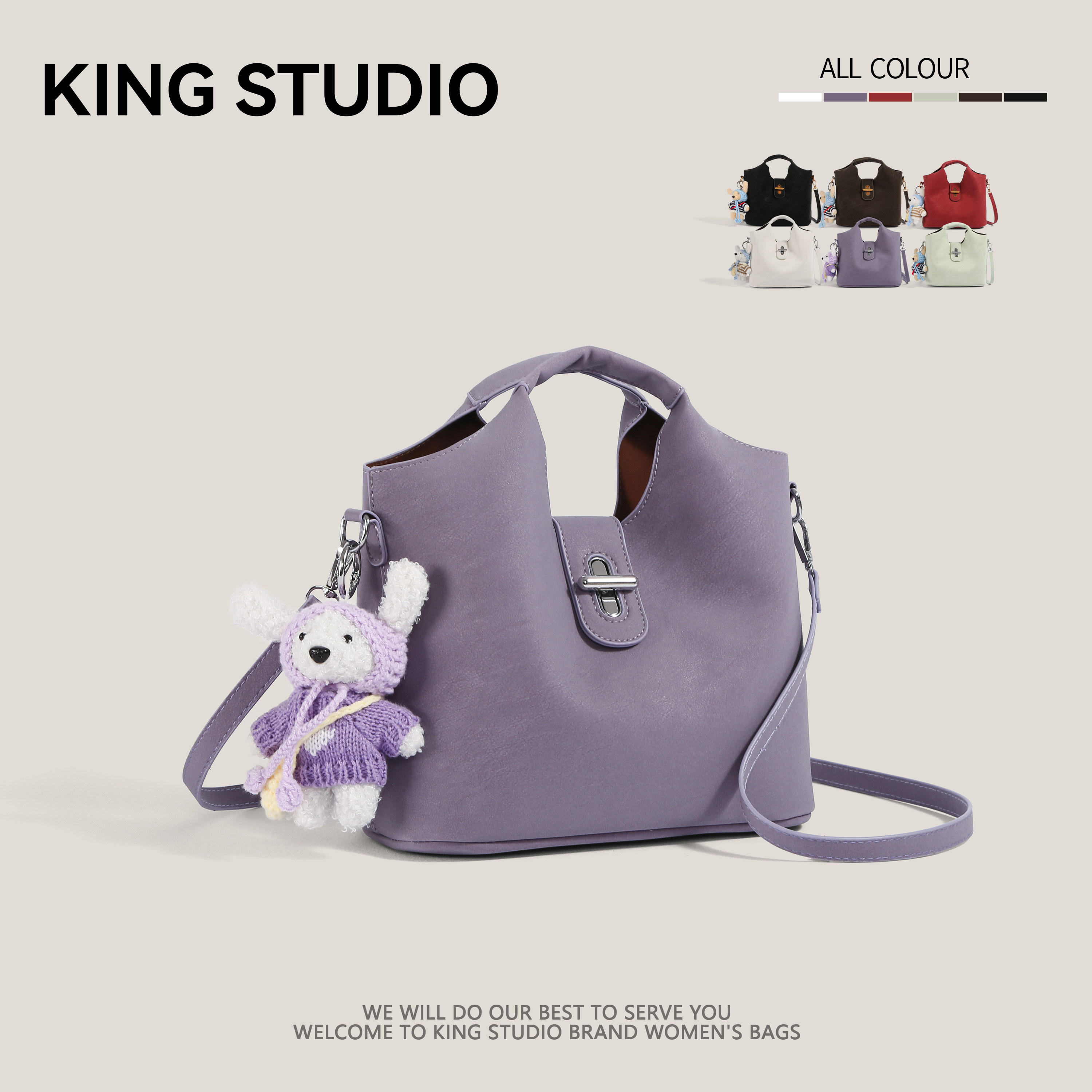 Premium Handheld Bucket Bag For Women 2026 New Arrival Casual Fashion Commuter Shoulder Bag Versatile Crossbody Bag - Thumbnail 3