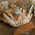 Múa nước A3530 Mũ cô dâu Bạc Hàn Quốc Full Ring Crown Sen Hôn Wedding Crown Crown Crown Phụ kiện tóc - Phụ kiện tóc phụ kiện tóc cô dâu Phụ kiện tóc