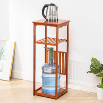 Add High Reinforcement Drinking Water Dispenser Shelve Tea Water Rack Floor Type Storage Rack Wood Kitchen containing frame Boiling Water Rack Bamboo