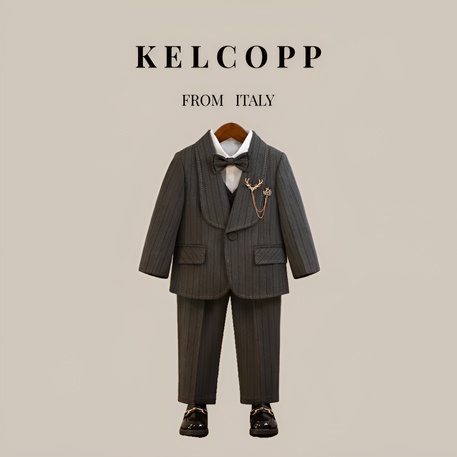 Italian KELCOPP boy gown for spring and autumn birthday small suit suit children Inlensey clothes flower boy-Taobao
