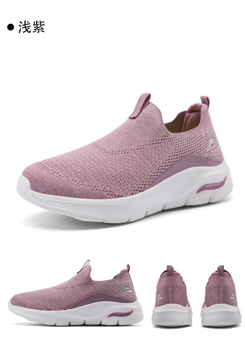 Энергичный обувь 外贸男鞋一脚蹬懒人鞋中老年春秋季网面鞋透气轻便舒适运动健步鞋 Other