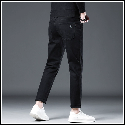 Элитные джинсы, эластичные утепленные штаны, свободный прямой крой