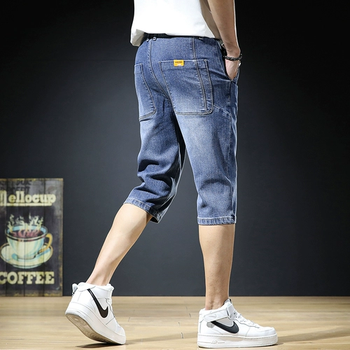 Штаны, летняя тонкая джинсовая юбка, шорты, свободный прямой крой, оверсайз