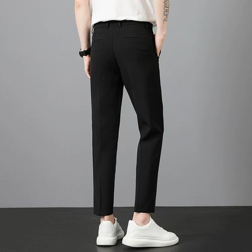 Мужские летние тонкие штаны для отдыха, изысканный стиль, свободный прямой крой