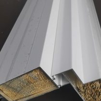 Brick clamp cabinet white aluminum alloy two-in-one corner column inner corner slot tile stove corner column accessories