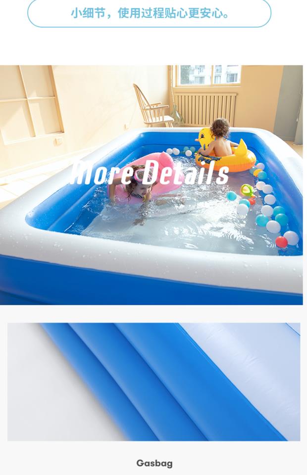 Bể bơi cho bé dày lớn trẻ em bồn tắm bơm hơi lớn - Bể bơi / trò chơi Paddle hồ bơi intex