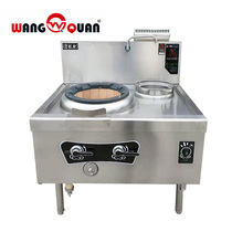 wangquan stainless steel fire stove commercial hotel unit School canteen special single double fried energy-saving gas stove
