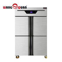 wangquan four-door refrigerator commercial refrigeration Workbench freezing fresh-keeping Cabinet kitchen canteen four-door freezer