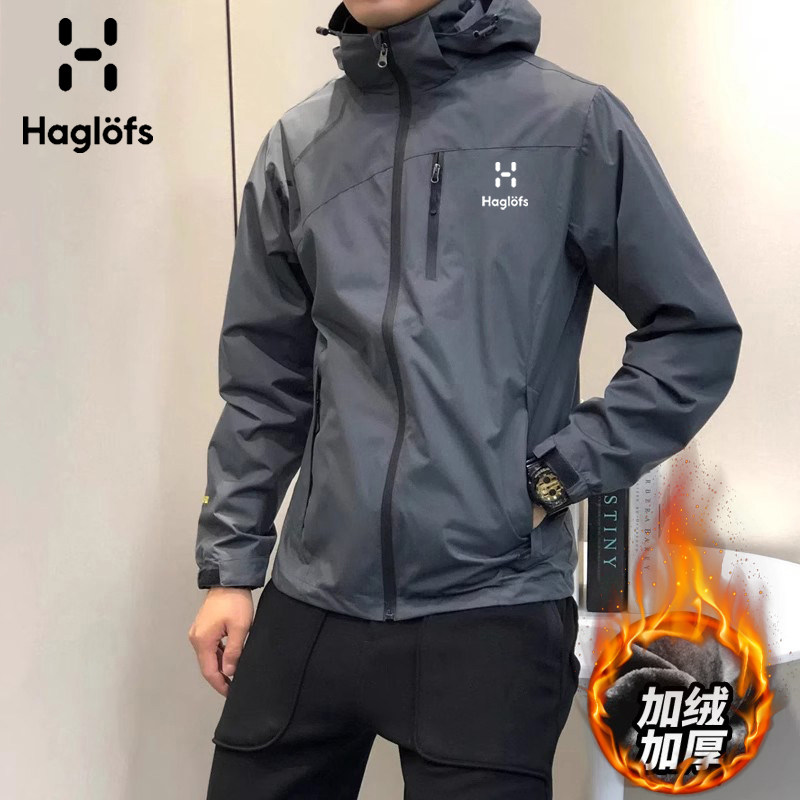 HAGLOFS火柴棍冲锋衣男士春秋户外休闲大码防风防水连帽夹克外套 4