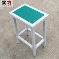 Anti-static stool workbench iron frame square stool Factory worker stool Assembly line operation stool can be customized wholesale