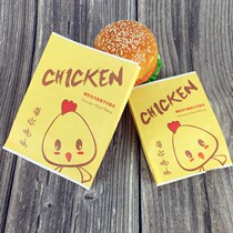 I ordered a fried chicken paper bag a packing bag a tote bag a box a hamburger paper fries a chicken chops bag I ordered a fried chicken