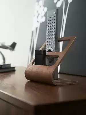 Nordic simple remote control rack Office desktop mobile phone rack storage box living room creative wooden multi-function shelf
