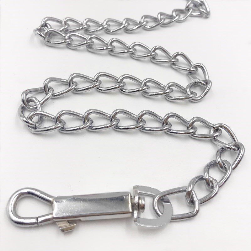  Metal dog chain Pet Dogs Traction Rope dog Rope Melon Twisted Small Medium Dog Puppy chain Dog Iron Necklace