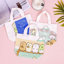 ins cute cartoon canvas bag schoolgirl casual corner creature shoulder bag small fresh shopping bag handbag