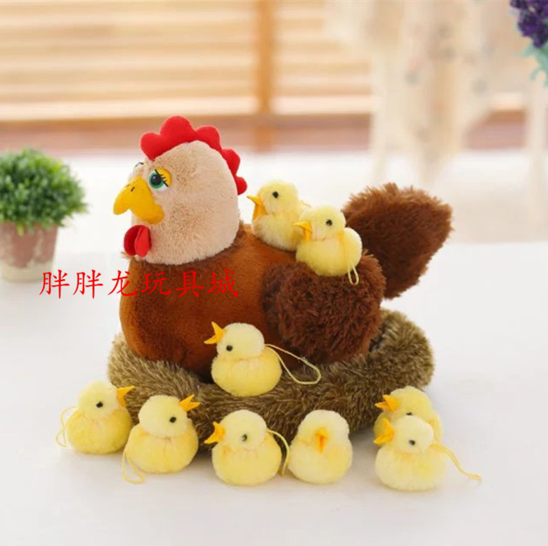 Chicken Chicken Age Hen will call sound glowing chicken socket hatchercockcocktoy plush toy wedding gift