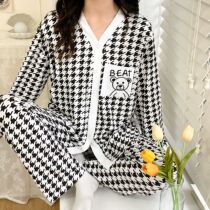 Spring and summer maternity pajamas female maternity breastfeeding modal confinement clothing August postpartum 9 home service female breastfeeding set