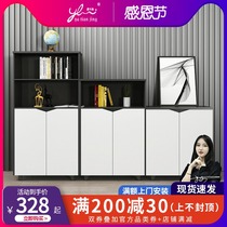 Simple modern short cabinet office cabinet storage file cabinet Cabinet fashion storage side cabinet wooden