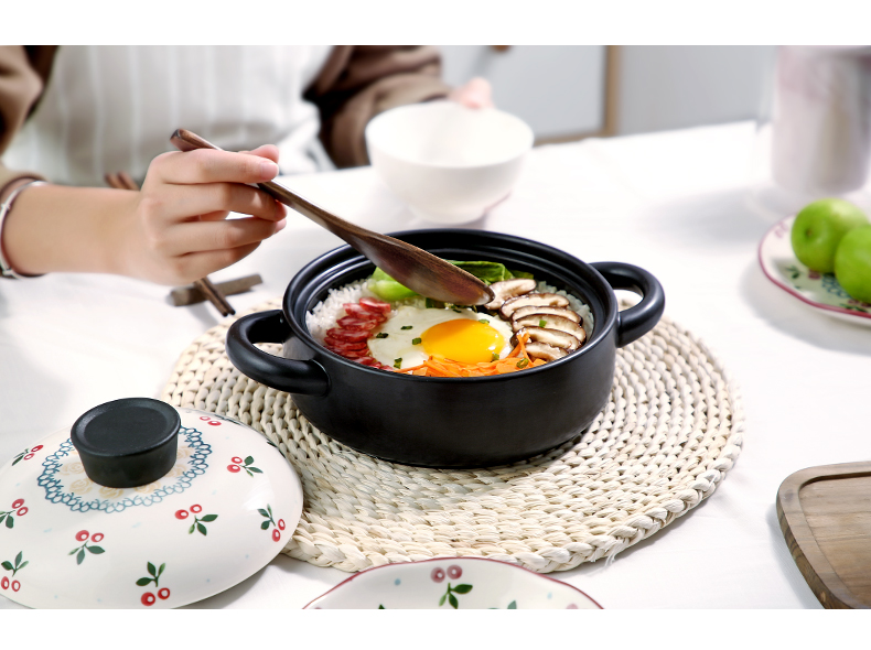 Casserole stew ceramic household high - temperature gas soup soup rice soup pot stew gas buner for small Casserole