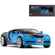Alloy Bugatti Weilong Toys Childrens Sound and Light Sports Car Model Boy Open Door Re-Strong Car Simulation Racing