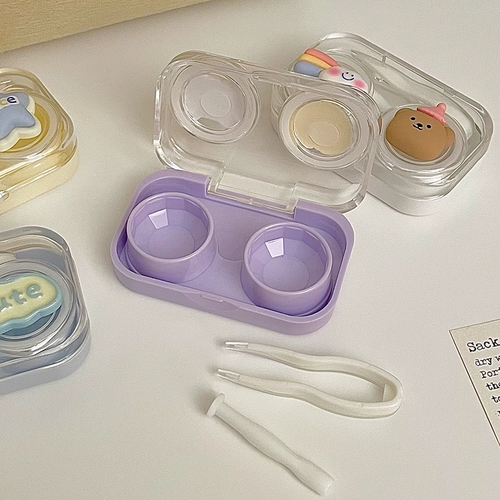 Невидимые милые очки, маленькая банка для хранения, коробка для хранения