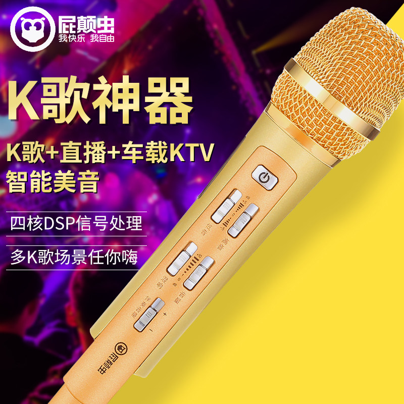 Fart worm MC900S 700 mobile phone karaoke microphone live broadcast sound hifier fart worm MC-101