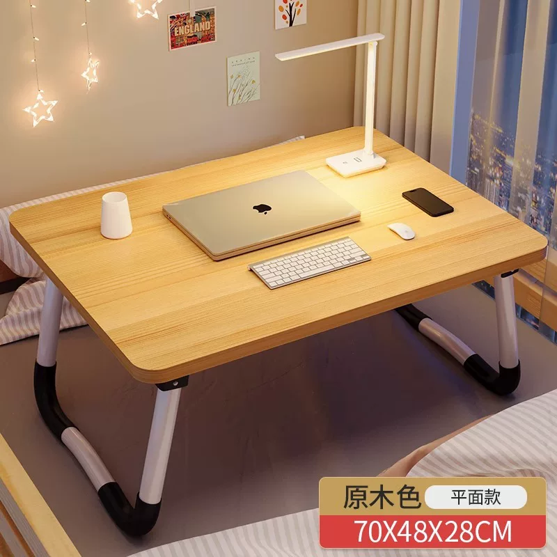Small bed table foldable dormitory computer desk home bedroom bay window desk student dormitory lazy study desk