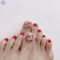 Love fake nail powder short rose patch nail nail nail patch nail nail nail hand removable wear