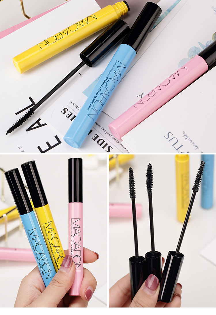 Lắc mạng màu đỏ với cùng mascara macaron dài uốn cong không thấm nước không nở lâu cho sinh viên mới làm quen - Kem Mascara / Revitalash chuốt mi innisfree